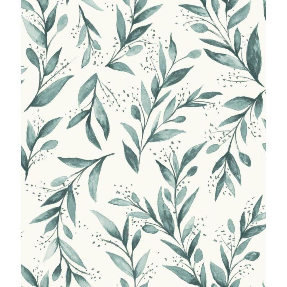RoomMates -  Watercolor Willows 20'x20.5" Peel and St Olive Green